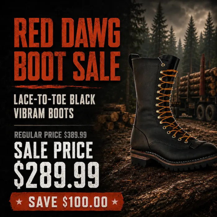 Red Dawg Lace-to-Toe Vibram Boots